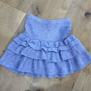 Cake for Dinner Ruffled violet Knit Skirt